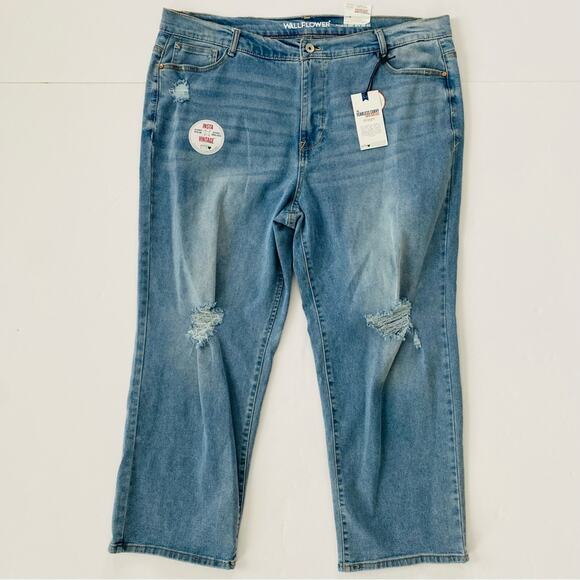 Wallflower | Fearless Curvy Super High Rise Straight Leg Jeans NWT 20W - Picture 1 of 11